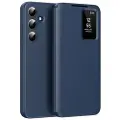 Mtp Products Samsung Galaxy S25+ Smart Clear View Flip etui med kortplads - Safir