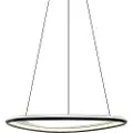 QAZQA Design Pendellampe Sort 3-Trins Dæmpbar - Organico