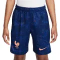 Nike FFF 2025/26 Stadium Home Nike Dri-FIT Replica-fodboldshorts til større børn - blå