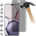 Mtp Products Honor Magic7 Lite Privacy Full Cover Skærmbeskyttelse Hærdet Glas - Sort Kant
