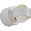 QAZQA Design væglampe hvid inkl. LED IP44 - Lens