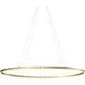 QAZQA Design Pendellampe Messing 120cm Inkl. LED 3-Trins Dæmpbar - Ovallo