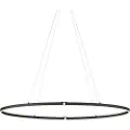 QAZQA Design Pendellampe Sort Oval 120cm inkl. LED 3-Trins Dæmpbar - Ovallo