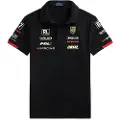 Ralph Lauren Polo Ralph Laurentil mænd. 710972340001 Poloshirt med stretch-piké Custom Slim Fit (L), Sort, Casual, Bomuld, Korte ærmer