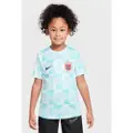 Nike Kortærmet Norge Academy Pro Nike Dri-FIT-fodboldopvarmningstrøje til større børn - blå