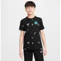 Nike Inter Milan Nike Football-T-shirt med print til større børn - sort