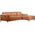Loft 24 - Hjørnesofa 3 sæder 1 liggestol højre manuel Lund - Brun - 3-pers. sofaer - - Homeroom