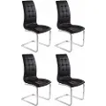 Loft 24 - Spisebordsstol Lola, 4 stk. - Sort - Stole - - Homeroom