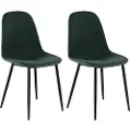 Loft 24 - Spisebordsstol 2 stk. Miller - Grøn - Stole - - Homeroom