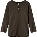 Name It Mini Ribstrikket Knappet Top Med Lange Ærmer