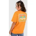 Passenger Golden Hour Recycled Cotton Oversized T-shirt orange
