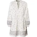 Pepe Jeans Pepe Jeanstil kvinder. PL953758 Lia kjole hvid (L), Casual, Bomuld, Lange ærmer