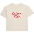 Calvin Klein Jeans Boxy Metallic Logo T-shirt Med Korte ærmer