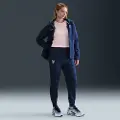 Nike FFF Tech Nike Football-joggers i fleece med mellemhøj talje til kvinder - blå