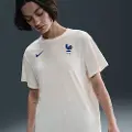 Nike FFF Relaxed Nike One Dri-FIT-fodboldtrøje med korte ærmer til kvinder - brun