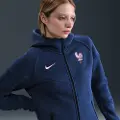 Nike FFF Tech Windrunner Nike Football-hættetrøje i fleece med fuld lynlås til kvinder - blå