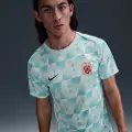 Nike Kortærmet Norge Academy Pro Nike Dri-FIT-fodboldopvarmningstrøje til mænd - blå