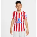 Nike Club Atlético de Madrid 2025/26 Stadium Home Nike Dri-FIT Replica-fodboldspillertrøje til større børn - rød