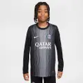 Nike Paris Saint-Germain 2025/26 Stadium Goalkeeper Nike Dri-FIT Replica-fodboldtrøje med lange ærmer til mænd - sort