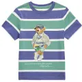 Ralph Lauren Polo Ralph Laurentil drenge. 323971435001 Polo Bear flerfarvet stribet T-shirt (10/12años=140/149cm), Casual, Bomuld, børnetøj
