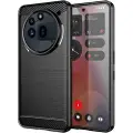Mtp Products Nothing Phone (3a) Pro Børstet TPU Cover - Karbonfiber - Sort
