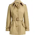 Ralph Lauren Lauren Ralph Laurentil kvinder. 297979525001 Beige trenchcoat med kant af imiteret pels (XL), Casual, Polyester
