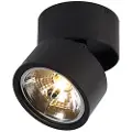 QAZQA Moderne spotlight sort rund justerbar - Go Nine