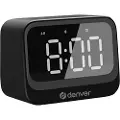 Denver EC-53B Vækkeur med Bluetooth 5.3-højttaler og dobbelt alarmfunktion