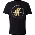 Calvin Klein Jeans Calvin Klein Jeanstil mænd. LV04RC850G Macro Circle T-shirt sort (M), Casual, Bomuld, Korte ærmer