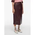 Vila Midi Læder Pencil Skirt