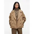 ROUGE EDIT Kort 2-i-1 Trenchcoat