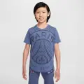 Nike Paris Saint-Germain Nike Football Seasonal-T-shirt med print til større børn - blå