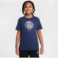 Nike Paris Saint-Germain-T-shirt med Nike Football til større børn - blå