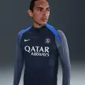 Nike Maskinstrikket Paris Saint-Germain Strike Elite Nike Dri-FIT ADV-fodboldtræningstrøje til mænd - blå