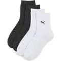 Puma Women's Short Socks (2-Pack), Clothing, White/Black, 35/38