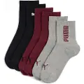 Puma Short Socks Unisex (3-Pack), Clothing, Red/Black, 43-46