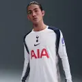 Nike Langærmet Tottenham Hotspur 2025/26 Stadium Home Nike Dri-FIT-Replica-fodboldtrøje til mænd - hvid