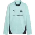 Puma Olympique de Marseille Training Quarter-Zip Top Youth, Clothing, Safe Lake/New Navy, 7-8Y