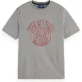 Scotch & Soda Denim Artwork T-shirt Med Korte ærmer