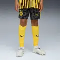Puma KIDSUPER x BORUSSIA DORTMUND Shorts Youth, Clothing, Black/Faster Yellow, 9-10Y
