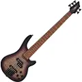 Gear4Music Chicago Select 5-String Bass Guitar by Purple Burst