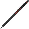 Rotring 600 mekanisk blyant | 0,5 mm | Sort blyant til kropsfremdrift i metal | Skridsikkert knurled greb & sekskantet tønde