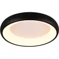 TRIO Moderne loftslampe sort 45 cm inkl. dæmpbar LED - Cardona