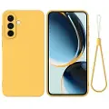 Mtp Products Samsung Galaxy A56 Flydende silikone cover med håndrem - gul