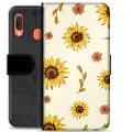 Mtp Products Samsung Galaxy A20e Premium Flip Cover med Pung - Solsikke