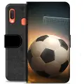 Mtp Products Samsung Galaxy A20e Premium Flip Cover med Pung - Fodbold