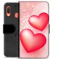 Mtp Products Samsung Galaxy A20e Premium Flip Cover med Pung - Kærlighed