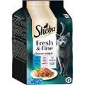 Sheba Multipack Sheba Fresh & Fine Portionsposer 6 x 50 g - Tun, laks og hvidfisk i gelé