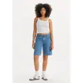 Levi's Levi'stil kvinder. 000MJ-0001 Baggy kort far blå (34), Casual, Bomuld, Denim