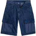 G-Star G-Startil mænd. D26313-D934-H135 Shorts Bend 3D Cargo Fabric Mix blå (32), Casual, Bæredygtig, Genbrugsbomuld